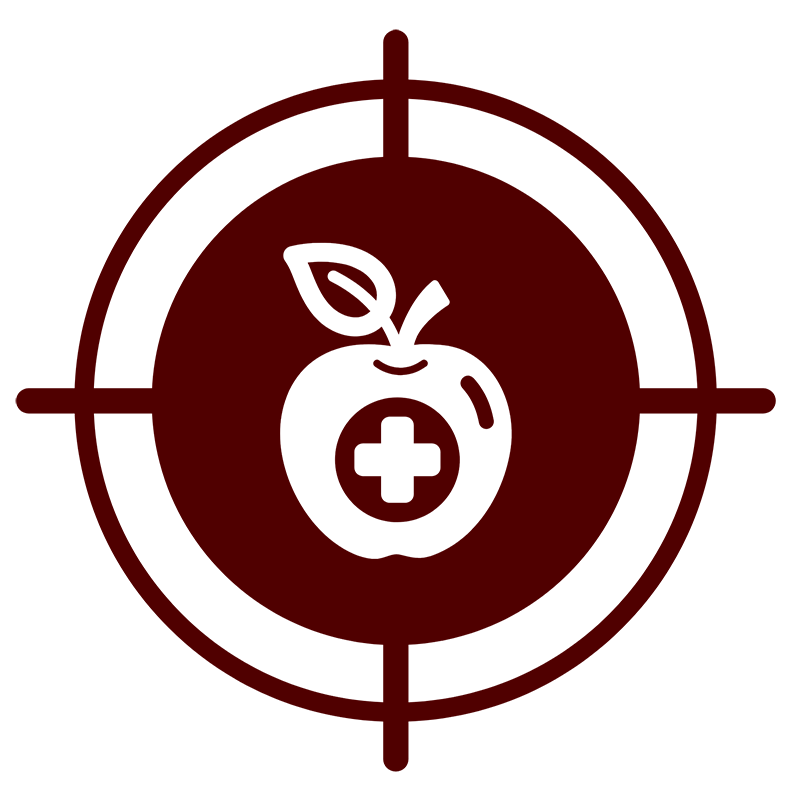 apple in crosshairs icon